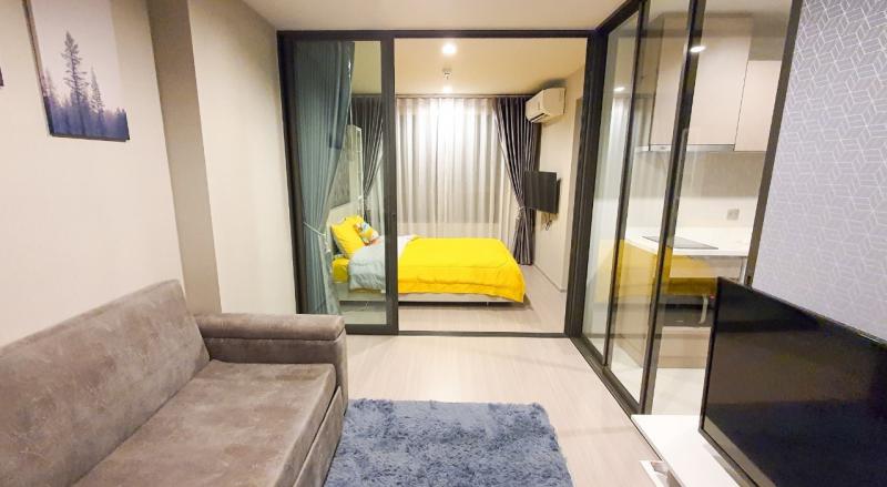 ปล่อยเช่า Life ladprao ห้อง one bedroom plus 36.15ตรม ติดวอลเปเปอร์รอบห้อง modern style รีบเลย