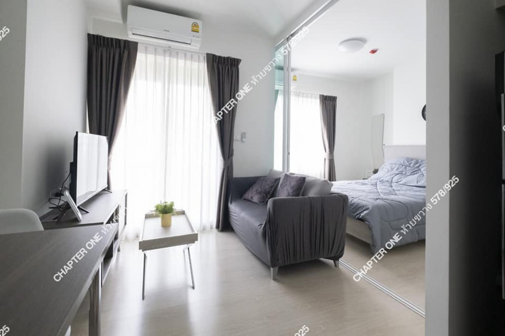 For rent แชปเตอร์วัน อีโค รัชดา – ห้วยขวาง ห้องสตูดิโอ ตกแต่งสวยคุมโทน บรรยากาศดี น่าอยู่สุดๆ ด่วนน