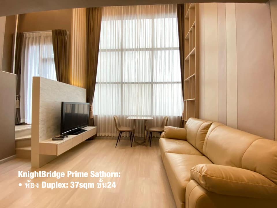 ปล่อยเช่าคอนโด KnightBridge Prime Sathorn  ห้องน่าอยู่ เฟอร์แบบbuilt-in  ราคาดี ไม่จองคือพลาดมาก