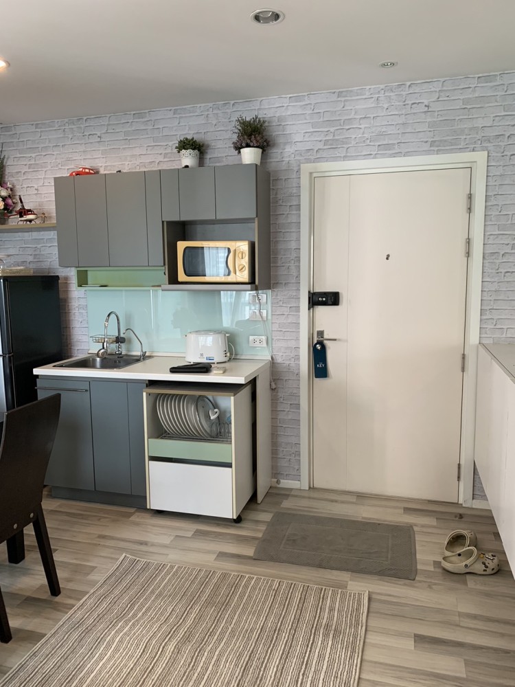 Condo for rent, sale, The Key Chaengwattana, 6th floor, corner room, very private Fully furnished You can't reserve it anymore.