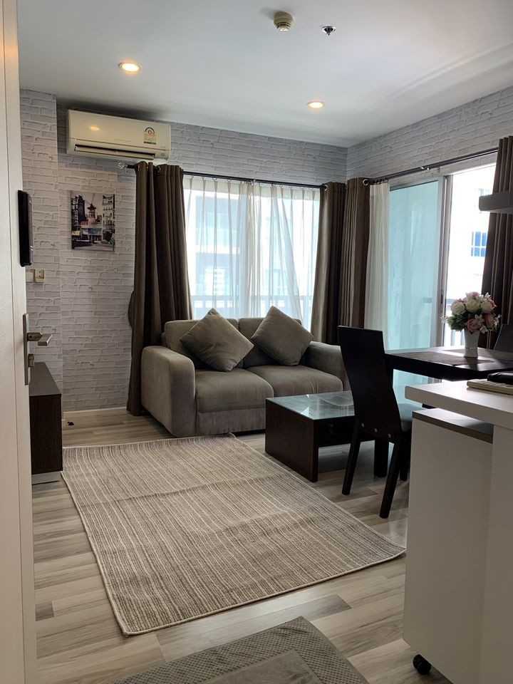 Condo for rent, sale, The Key Chaengwattana, 6th floor, corner room, very private Fully furnished You can't reserve it anymore.