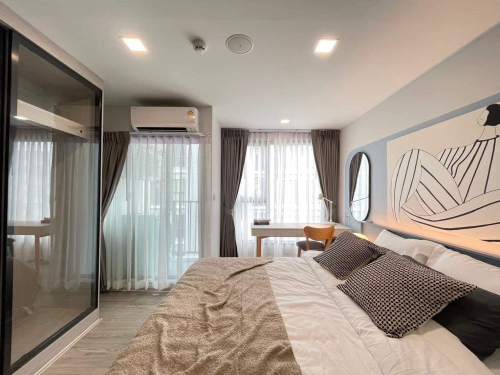ให้เช่า เคฟ ซี้ด เกษตร วิวสวนของโครงการร่มรื่นมาก ห้องแต่งสวย style Modern Minimal รีบจองให้ไว