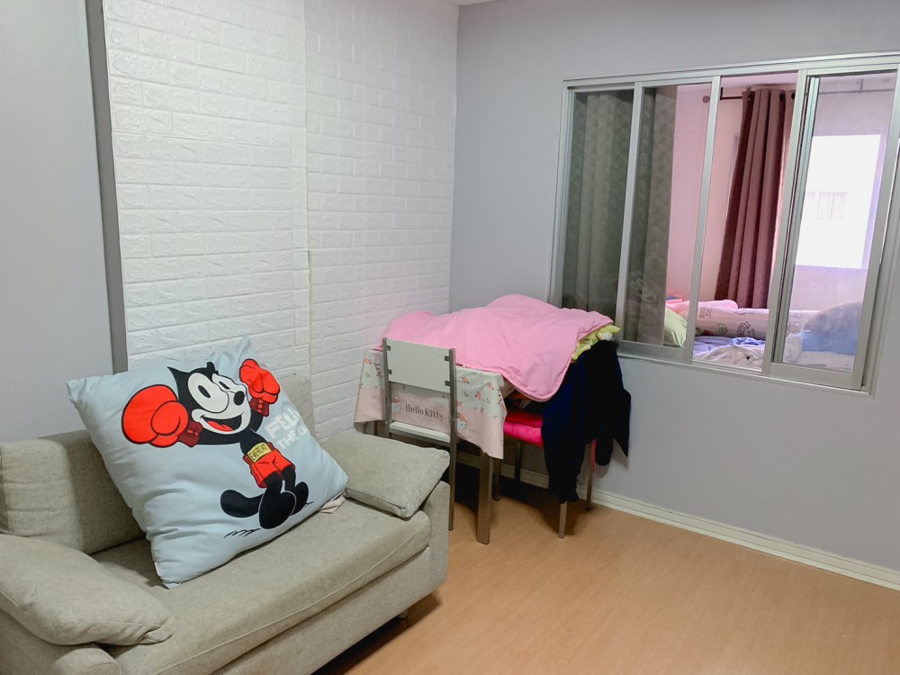 ให้เช่า Lumpini Condo Town Rattanathibet 1 นอน 1 น้ำ ติดวอลเปเปอร์ทั้งห้อง จองเลยจร้า ก่อนพลาด