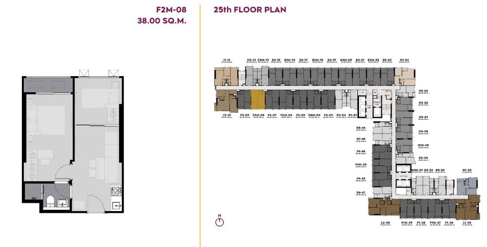 ขายดาวน์ Life Rama 4 - Asoke ชั้น 25 ทิศใต้ โครงการดี ทำเลน่าอยู่ จองเลย ห้ามพลาด