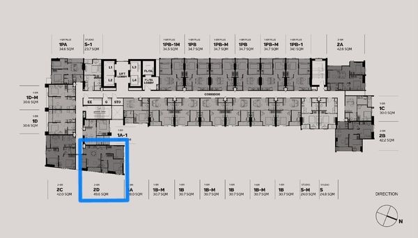 ขายดาวน์ Metris District Ladprao ชั้น 16 แบบ 2 ห้องนอน Full Furniture จองเลย ห้ามพลาด