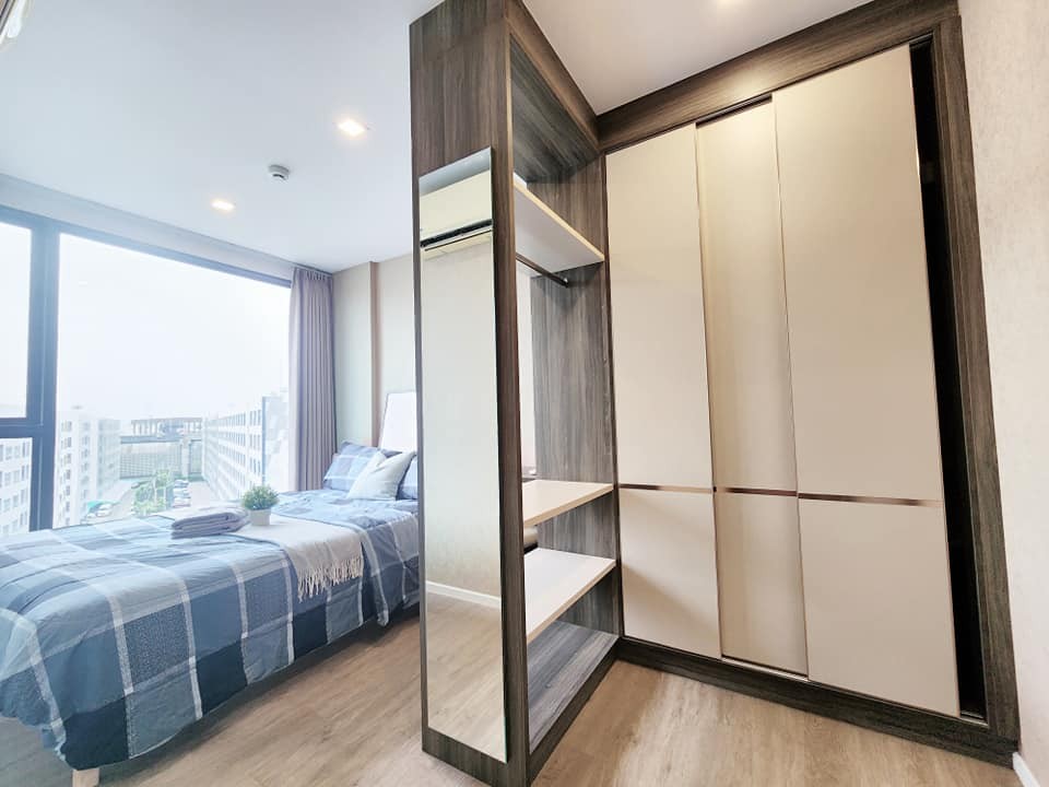 for rent the nest sukhumvit 64 ห้องสะอาดสบายตา น่าอยู่สุดๆ พร้อมตู้เสื้อผ้า built-in เข้าอยู่เลยยย