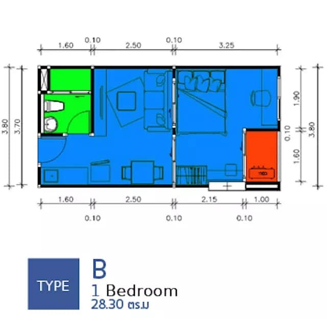 ขาย ยูทู คอนโด ชั้น 7 ทิศเหนือ 1 ห้องนอน 1 ห้องน้ำ สิ่งอำนวยความสะดวกครบ ราคาจับต้องได้ สนใจจองเลย