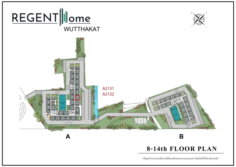Down payment sale for Regent Home Wutthakat, 21st floor, open view, nice project, reserve now, don't miss out.