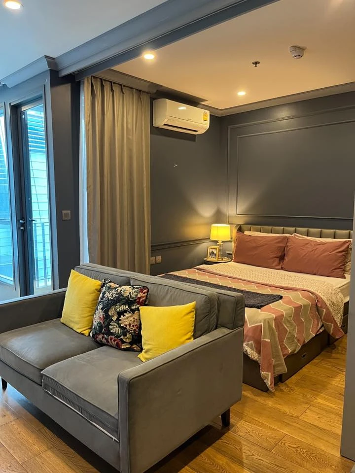 For sale, for rent, Q Chidlom-Phetchaburi, corner room, beautiful, good location, don't miss it!