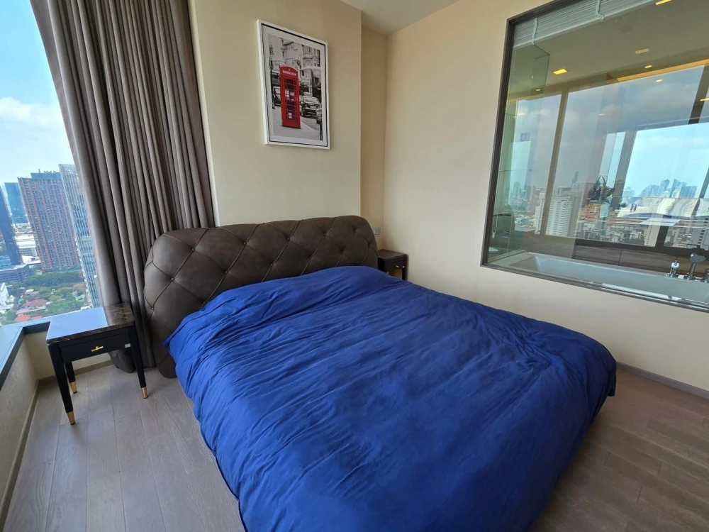For sale, for rent, The ES Asoke, city view, fully furnished, ready to move in, don't miss it.