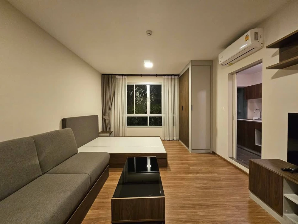For sale, for rent, D Condo Thar Charan, fully furnished and full electrical appliances. Don't miss it.