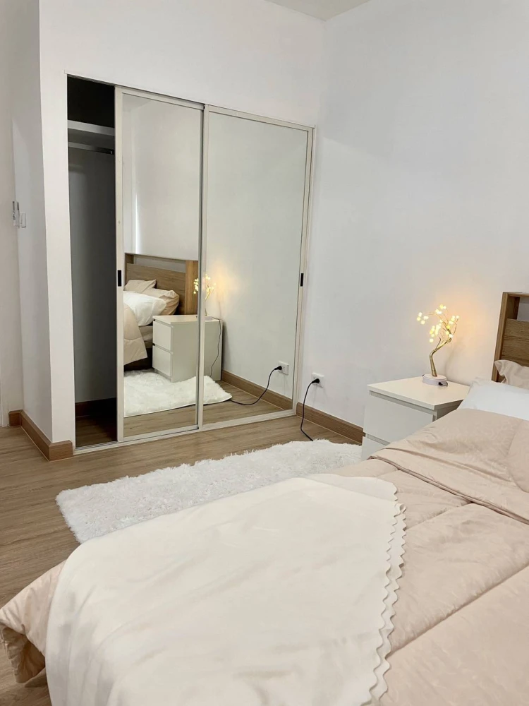 For sale, for rent!! Condo A Space Sukhumvit 77, private zone room, 2nd floor, Building G, swimming pool view, fully furnished, don't miss out!!