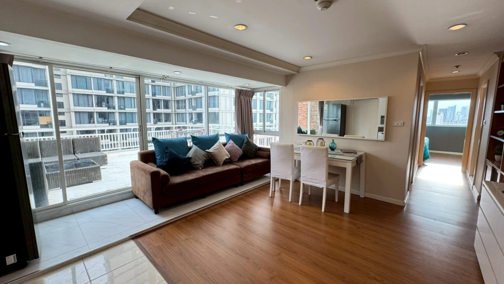 For sale, for rent!! Condo Grand Park View Asoke, 30th floor, corner room, fully furnished, complete common area, don't miss it!!