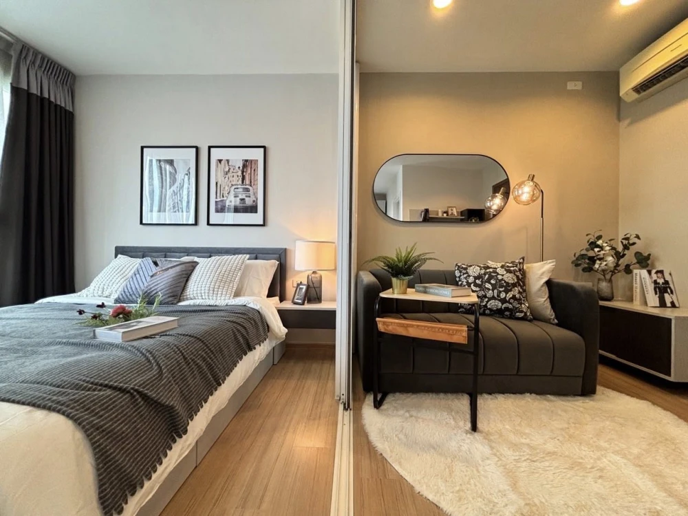 Condo for sale at The Base Chaengwattana. Fully furnished and ready to move in. Full facilities. Good price. Hurry and reserve now!