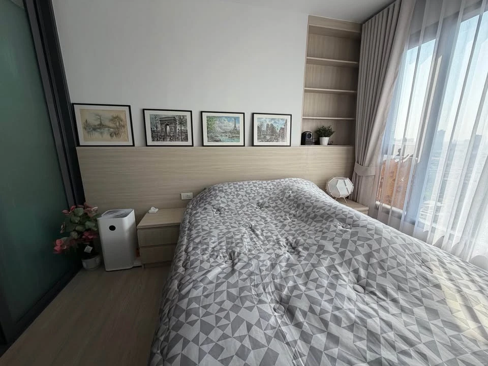 Selling down payment, Aspire Sukhumvit - Rama 4, high floor, Bang Krachao river bend view, very good view, not stuffy, hurry, long wind, very worth bo