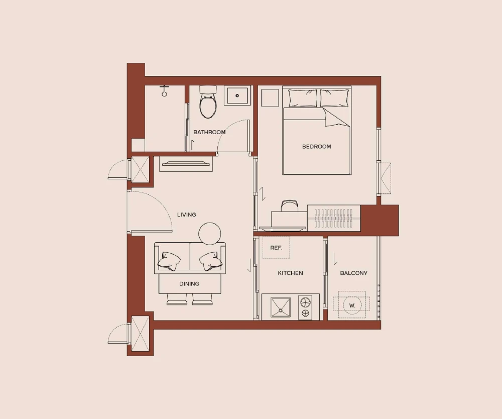 Condo reservation down payment for sale, Metris District Ladprao, 1 Bedroom, 8th floor, pet owners, don't miss out.