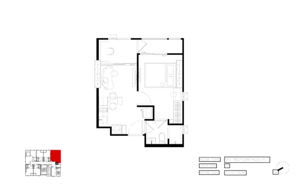 Selling down payment reservation COBE Ratchada - Rama 9 1 bedroom plus 35.52 square meters, great price, reserve now.