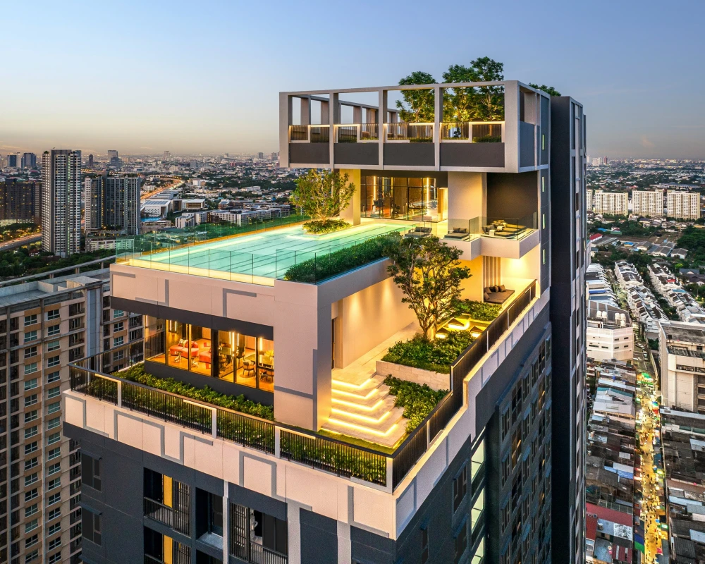 Condo for sale, Aspire On Nut Station, 24th floor, high floor, no noise from the electric train, buy now!