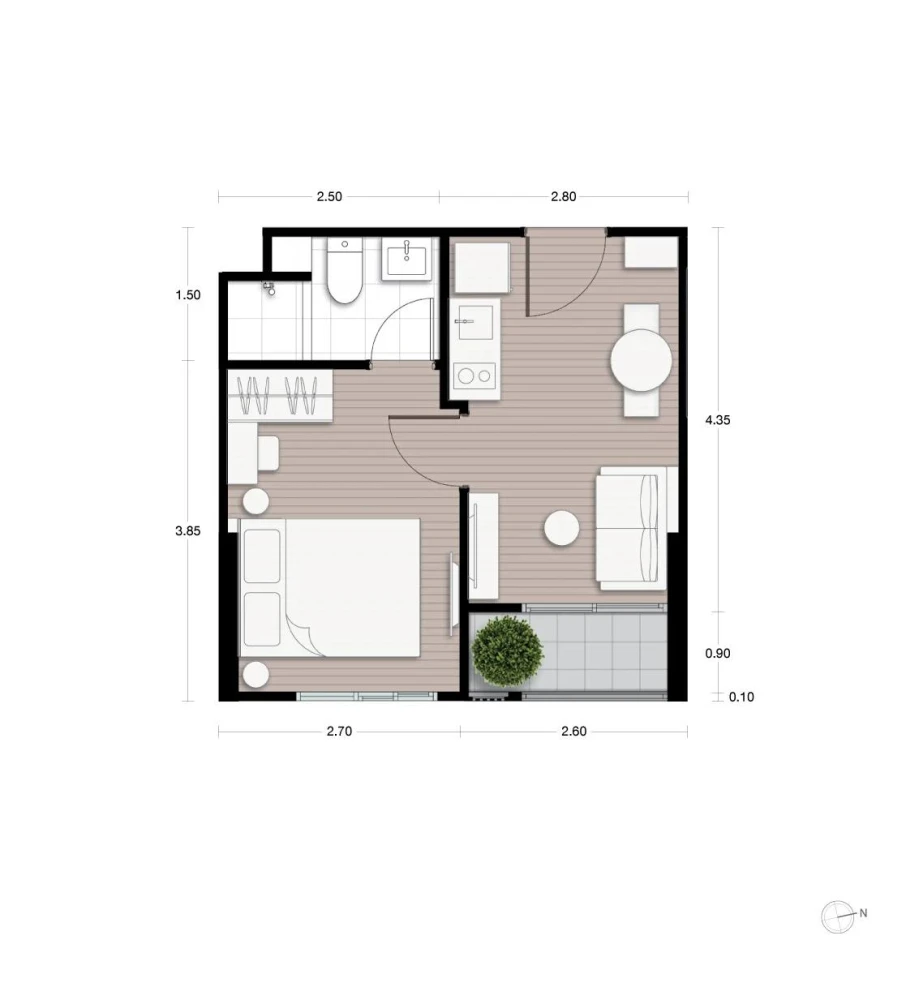Condo for sale, Noble New District, R9, 12th floor, high view, comes with facilities, book now, don't miss out.
