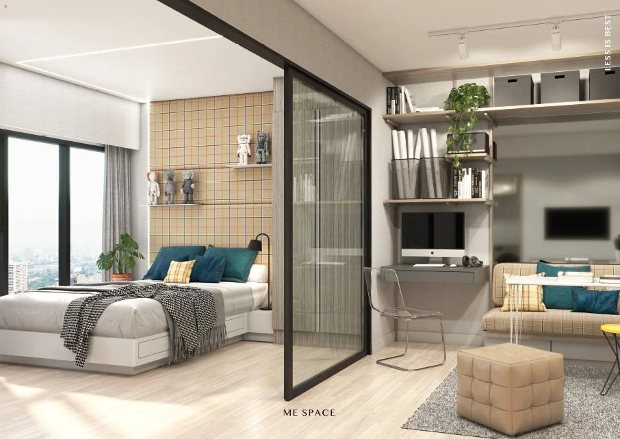 Condo for sale, Noww mega, Building A, room size 25.08 sq m, high floor, very attractive price, reserve now.