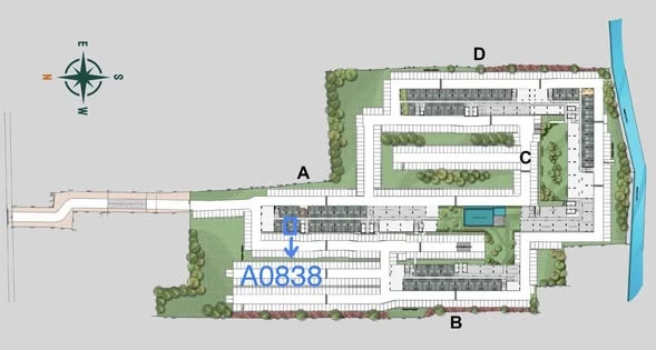 Down payment sale, Regent Home Bangna, 8th floor, open view, good project, complete common area, book now, don't miss out.