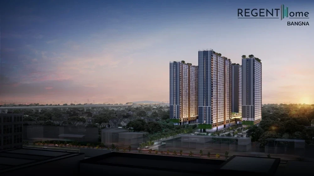 Down payment sale for Regent Home Bangna, Building D, 6th floor, IdeoO2 garden view. Convenient and complete here. Don't miss it!