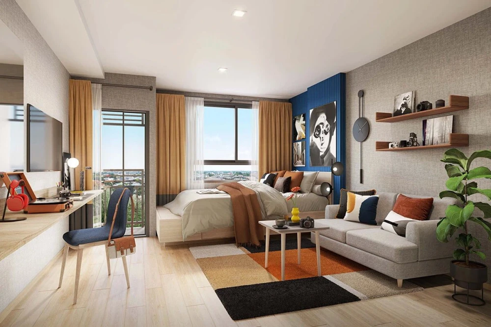 Sell ​​down payment!! The Move Sukhumvit 107, brand new condo, great location, very convenient to travel, good price, hurry up and book now!!