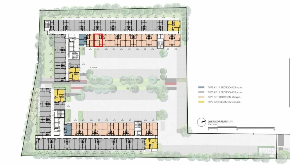For sale: Sena Kit Samrong Interchange condo, next to BTS Samrong. Garden view, peaceful atmosphere. Don't miss this opportunity!