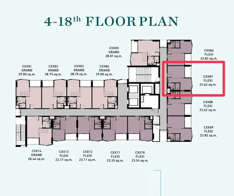 Down payment for sale, Landmark at Kasetsart, Thung Song Hong Station, spacious room, high ceiling, complete facilities, meets all needs, book now.