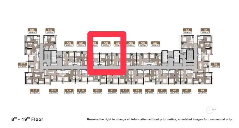 Down payment sale for Noble New District R9, 8th floor, excellent project, complete common areas, reserve now, don't delay.