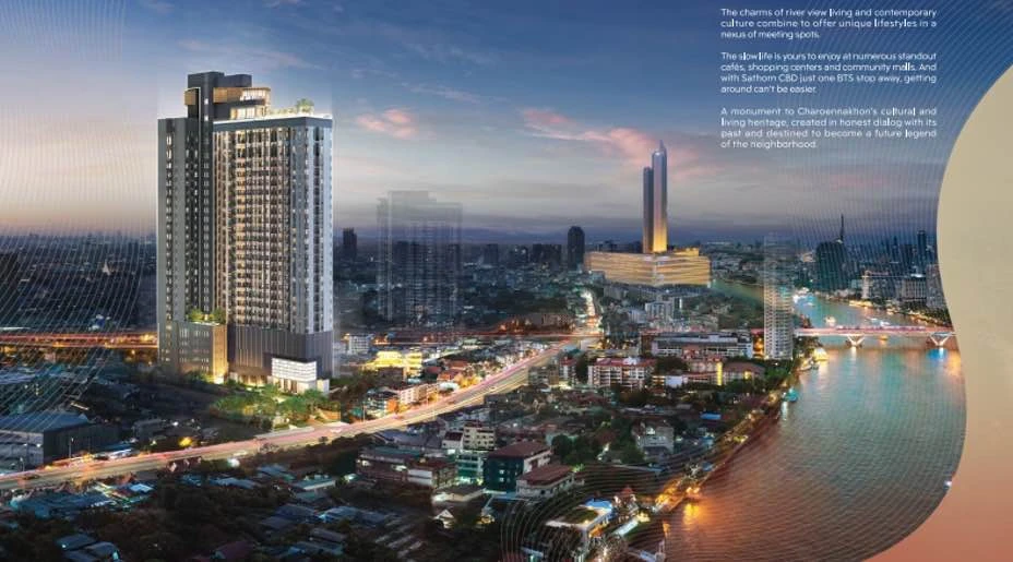 Selling down payment Life Charoen Nakhon-Sathorn, 3-in-1 convenience, meets all aspects of your life, must reserve.