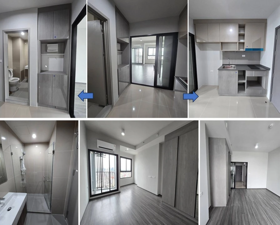 Down payment sale, Ideo Ramkhamhaeng-Lamsalee, studio room, comes with a very special price. Let me tell you, you definitely can't miss it.