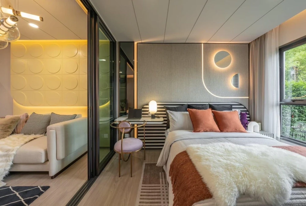 Selling down payment Aspire Sukhumvit - Rama 4, 30th floor, very high, city view, no blocked view, corner room, innermost position, the other side of