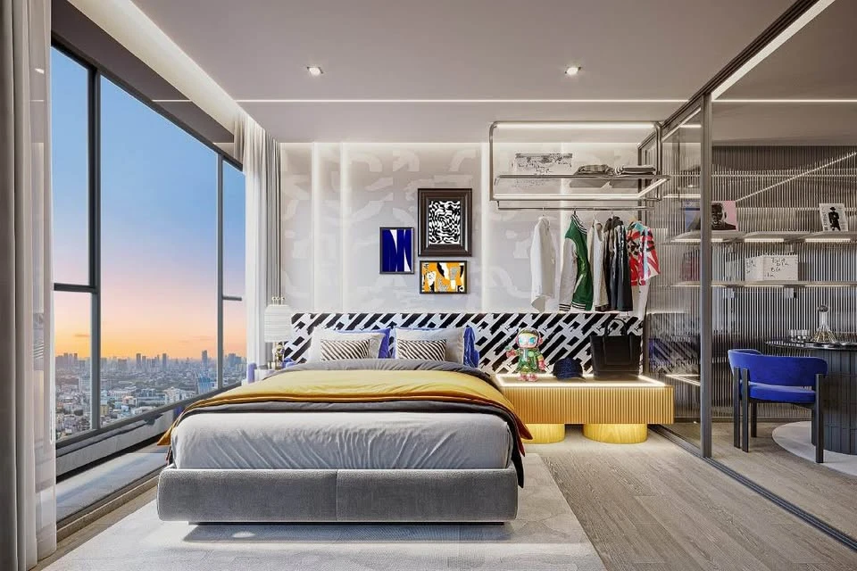 Selling down payment Aspire Huai Khwang, 29th floor, good project, nice location, interested in owning, hurry and reserve now.