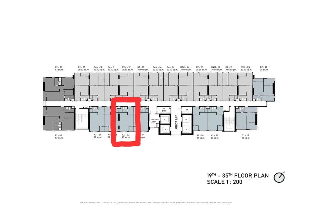 Selling down payment for Aspire Onnut Station, 19th floor, good project, worth living in, reserve now, don't miss out, hurry!