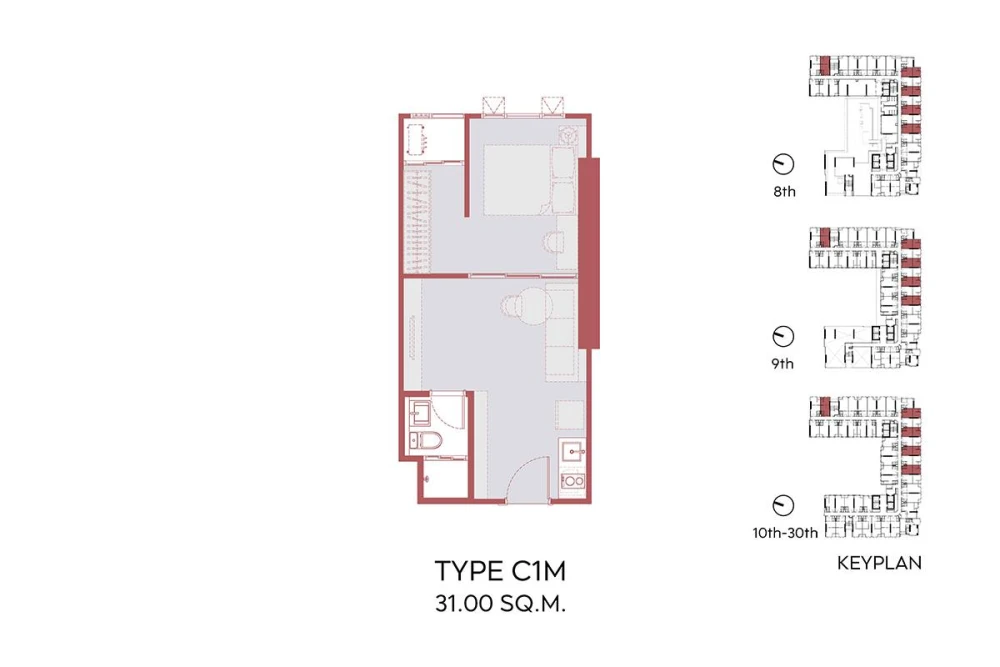 Selling down payment Aspire Sukhumvit - Rama 4, 15th floor, good project, complete common area, interested, hurry and reserve now.