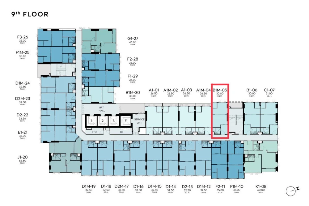Down payment sale ASPIRE Vibha-Victory, 9th floor, swimming pool view, good project, complete common area, reserve now.
