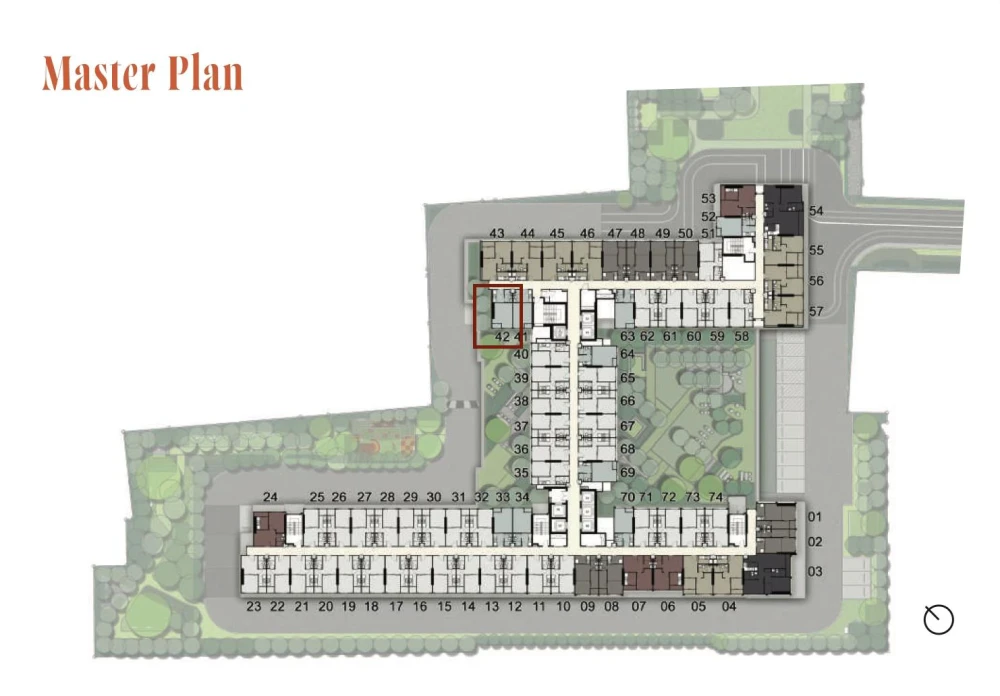 Selling down payment for Chapter One Spark Charan, corner unit, good ventilation, not hot, stunning unobstructed garden view. Best price in the projec