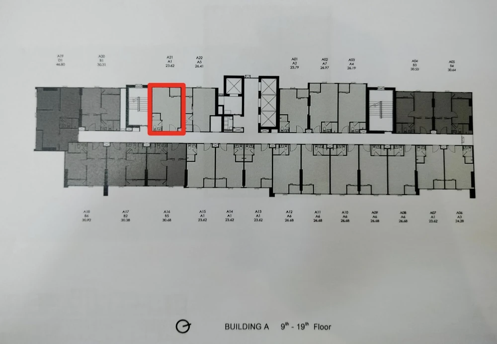 Selling down payment COBE Kaset Sripatum, 9th floor, open view, good location, interested in booking now, don't miss out.