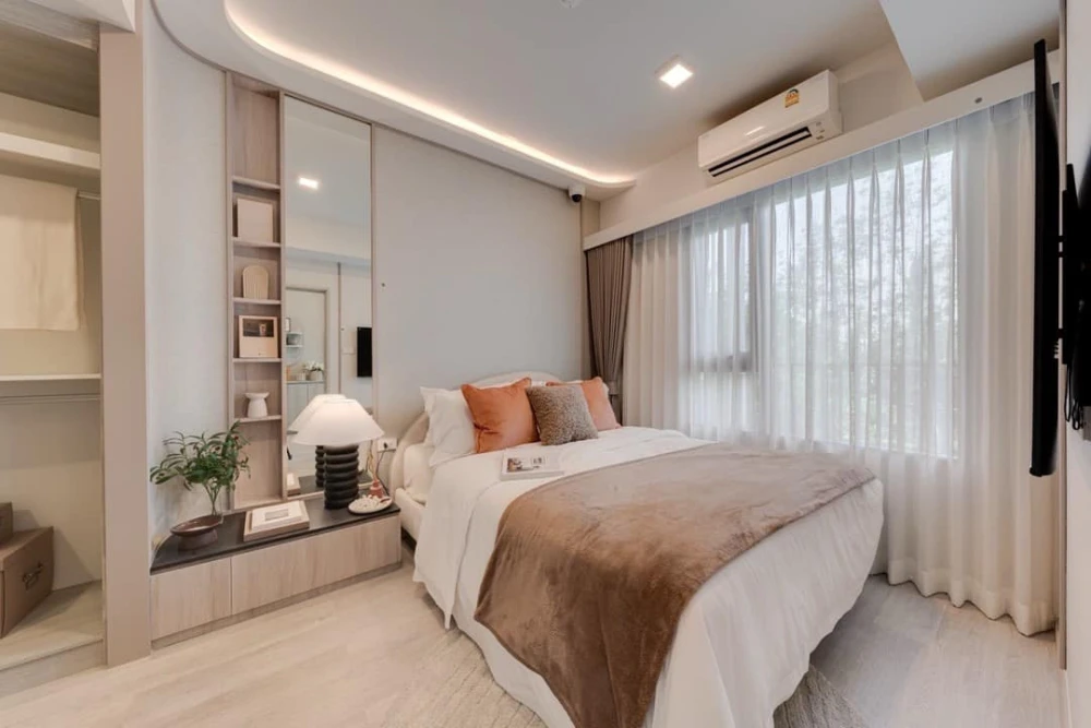 Selling down payment for COBE Ratchada - Rama9. The project area is very large, meeting all lifestyle needs. Good location, convenient transportation.