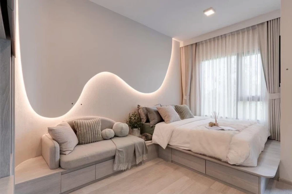 Down payment sale for COBE Ratchada Rama 9, studio room, good location, convenient transportation, comes with complete facilities, reserve now.