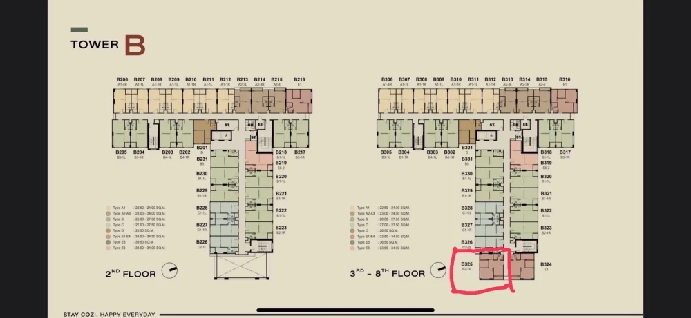 Down payment sale for COZI BTS Saphanmai, a nice room, good location, comes with complete facilities. Reserve now!