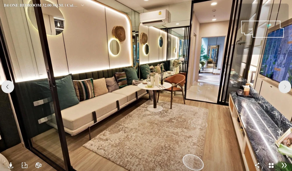 Down payment sale, Culture Thonglor, 17th floor, VVIP round, 1 Bedroom Simplex Type room, Thonglor view, must reserve.