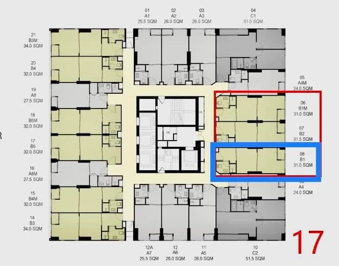 Selling pre-sale units at Culture Thonglor, Ekkamai-facing view with no obstructing buildings. Located in a prime location. Book now to secure your un
