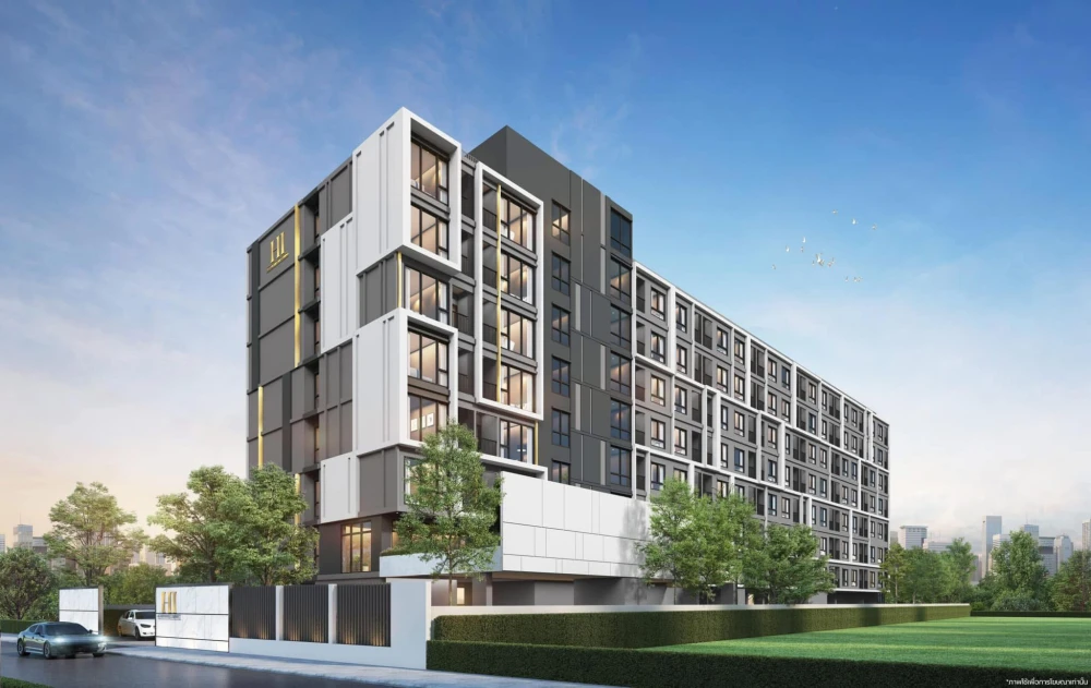 Selling down payment HI 48 Sutthisan 1 bedroom, 1 bathroom, 28 sq m., 6th floor, glass bedroom partition, built-in kitchen counter, hurry and reserve