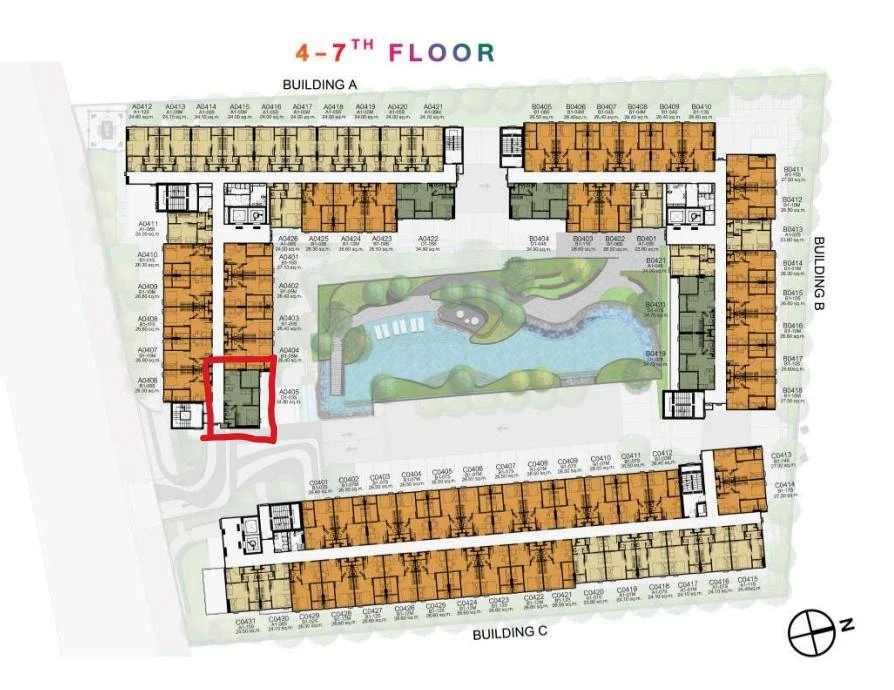 Selling down payment for Kave Luminous Bangmod, 1 bedroom, 1 bathroom, fully furnished, beautiful pool view. Book now!
