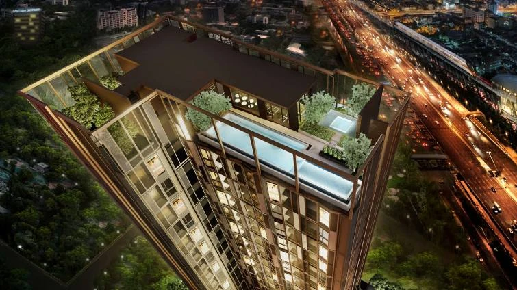 Selling down payment for Landmark at Kasetsart TSH Station, Flexi room, high ceiling, very airy, great price, buy now!