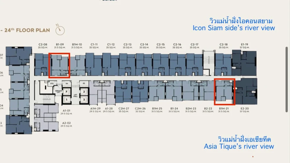 Selling down payment LIFE Charoennakhon-Sathorn, 18th floor, river view on the ICONSIAM side. Interested, hurry and reserve now. Urgent!