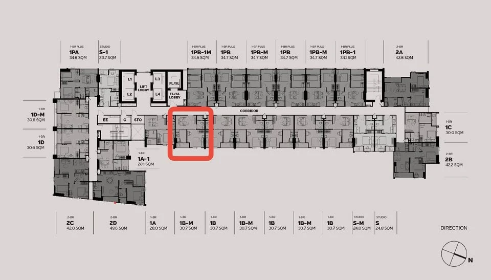 Down payment sale for Metris District Ladprao, 16th floor, high floor, beautiful view, located in a high potential location, hurry and reserve now!