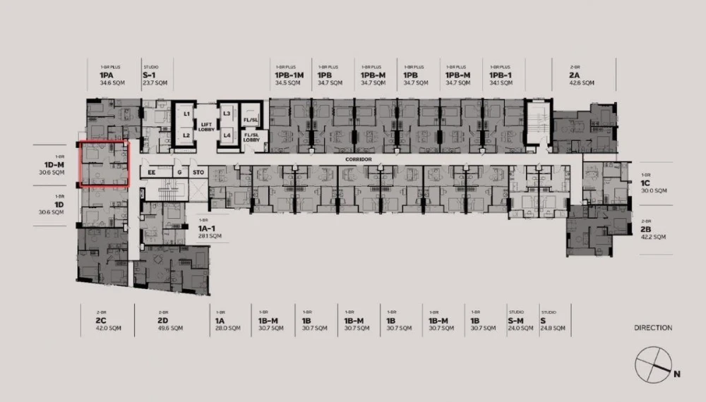 Down payment sale for Metris District Ladprao, 16th floor, good project, complete common areas, interested, reserve now.